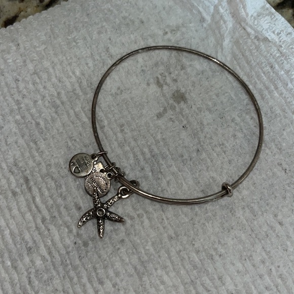 Two Alex and Ani Silver Bracelets (Starfish and Sacred Dove) - Picture 4 of 5